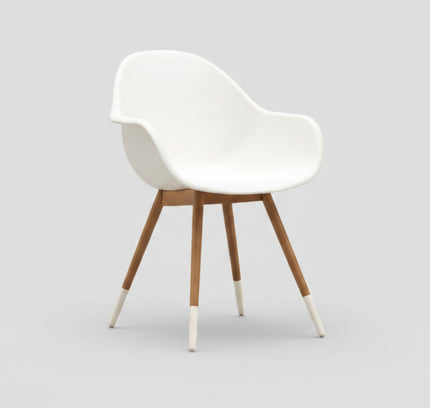 Chamonix Resin and FSC Wood Arm Chairs - 2pc