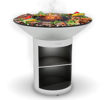 Arteflame Classic 40″ — Storage Base Flat-Top Grill & Fire Bowl (CORTEN Steel)