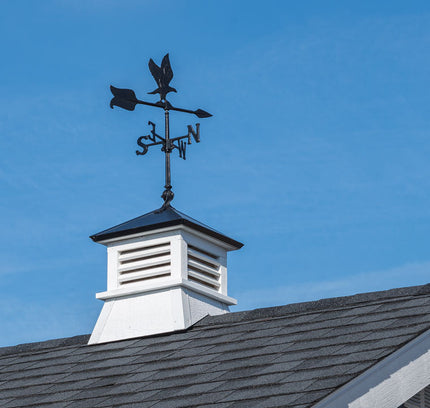 EZ-Fit 16" Cupalo Painted White With Black Roof