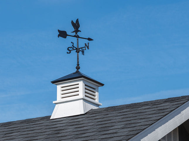 EZ-Fit 16" Cupalo Painted White With Black Roof