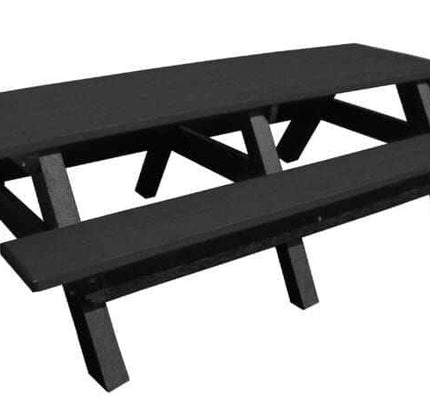 Deluxe 8′ Recycled Plastic Picnic Table for Eco-Friendly Outdoor Seating