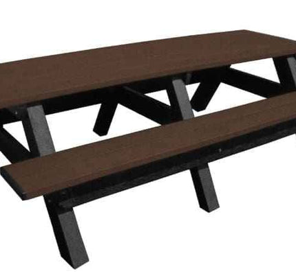 Deluxe 8′ Recycled Plastic Picnic Table for Eco-Friendly Outdoor Seating