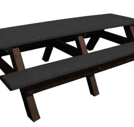 Deluxe 8′ Recycled Plastic Picnic Table for Eco-Friendly Outdoor Seating