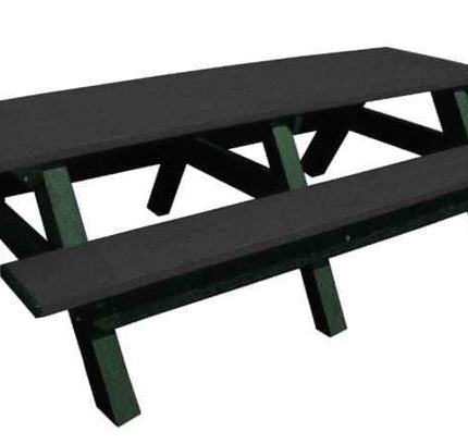 Deluxe 8′ Recycled Plastic Picnic Table for Eco-Friendly Outdoor Seating