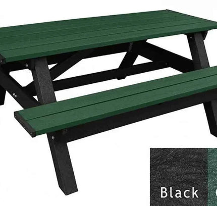 Deluxe Picnic Table – 6′ Durable Recycled Plastic Outdoor Seating