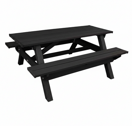 Deluxe Picnic Table – 6′ Durable Recycled Plastic Outdoor Seating