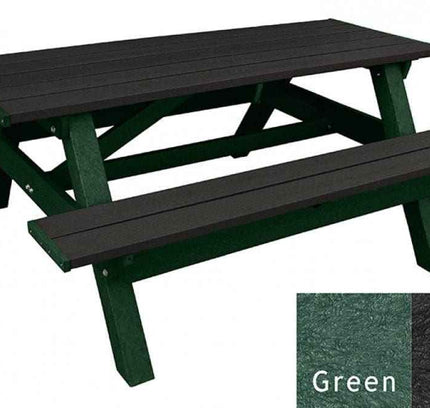Deluxe Picnic Table – 6′ Durable Recycled Plastic Outdoor Seating