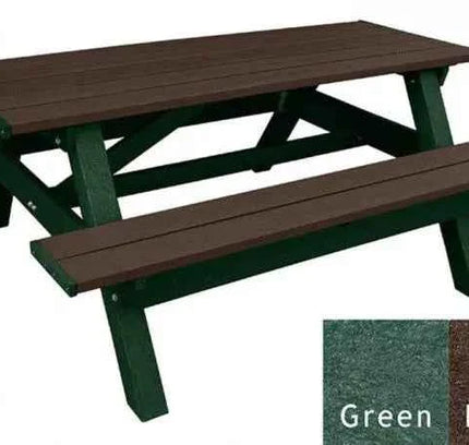 Deluxe Picnic Table – 6′ Durable Recycled Plastic Outdoor Seating