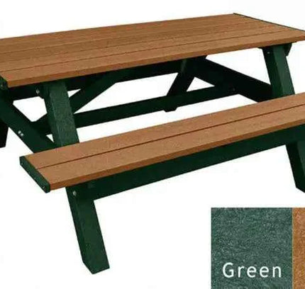 Deluxe Picnic Table – 6′ Durable Recycled Plastic Outdoor Seating