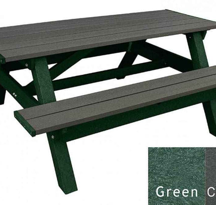 Deluxe Picnic Table – 6′ Durable Recycled Plastic Outdoor Seating