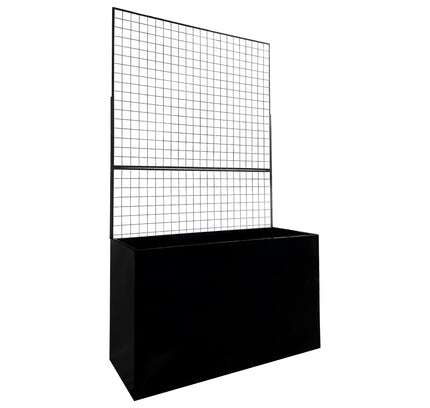 Steel Edge Planter with Trellis