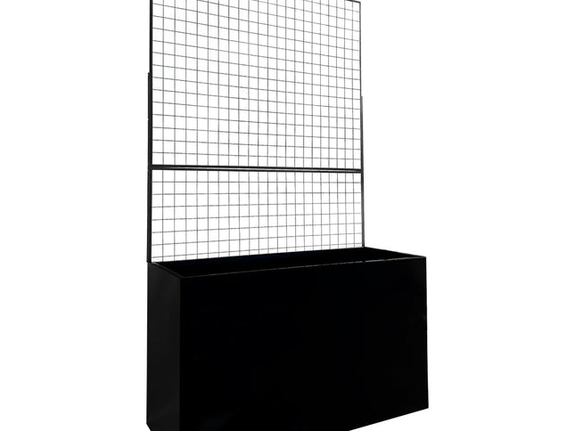 Steel Edge Planter with Trellis