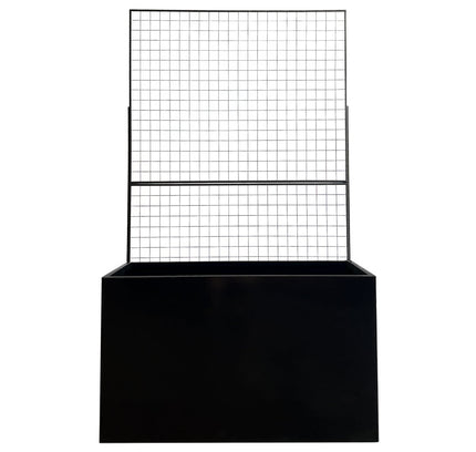 Steel Edge Planter with Trellis