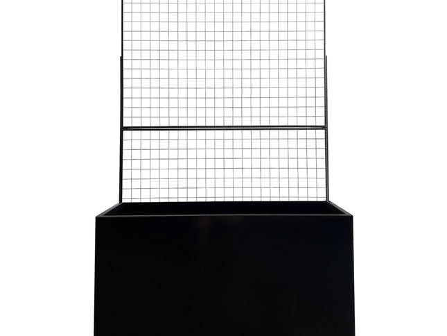 Steel Edge Planter with Trellis