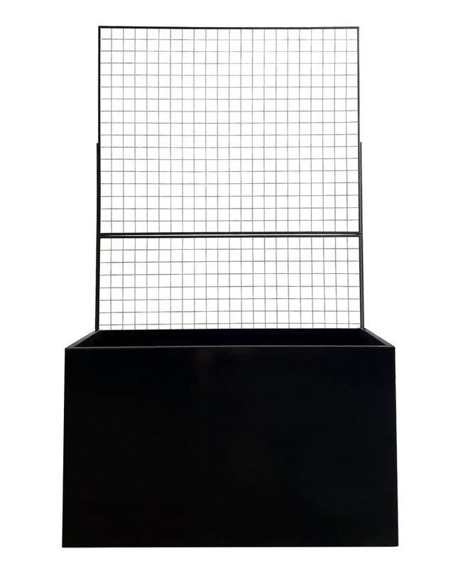 Steel Edge Planter with Trellis
