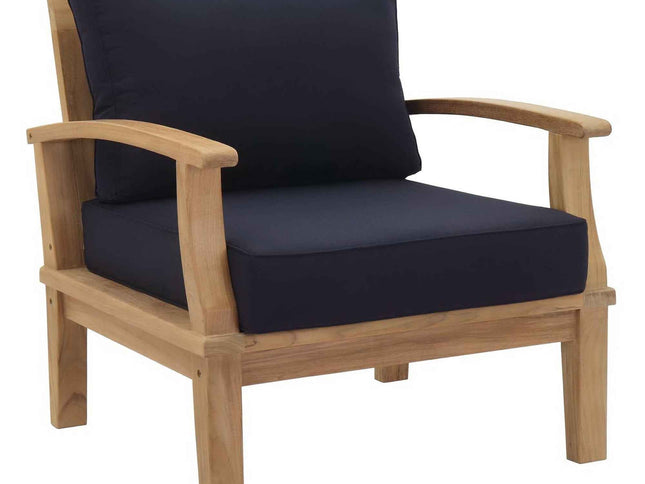 Patio Elegance Outdoor Lounge Set - Marina 9-Piece Teak Collection by Modway