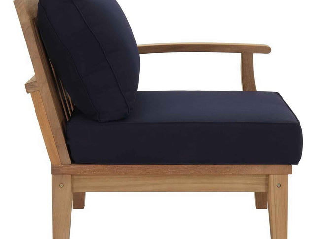 Patio Elegance Outdoor Lounge Set - Marina 9-Piece Teak Collection by Modway