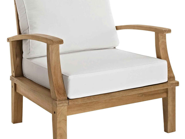 Patio Elegance Outdoor Lounge Set - Marina 9-Piece Teak Collection by Modway