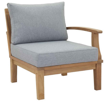 Marina 10-Piece Teak Outdoor Patio Set - Grey Finish by Patio Elegance