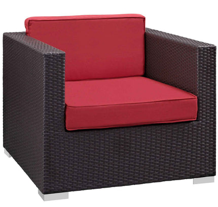 Modway Convene Outdoor Sectional Set - 5-Piece Patio Furniture for Ultimate Comfort