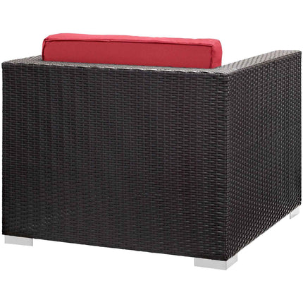 Modway Convene Outdoor Sectional Set - 5-Piece Patio Furniture for Ultimate Comfort