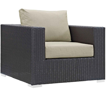 Patio Elegance Outdoor Sectional Set - 10-Piece Convene Lounge Set by Modway