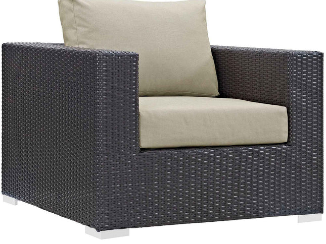 Patio Elegance Outdoor Sectional Set - 10-Piece Convene Lounge Set by Modway