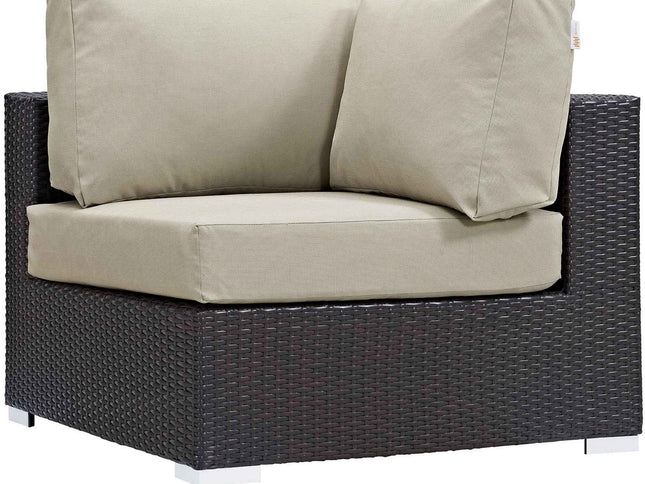 Patio Elegance Outdoor Sectional Set - 10-Piece Convene Lounge Set by Modway