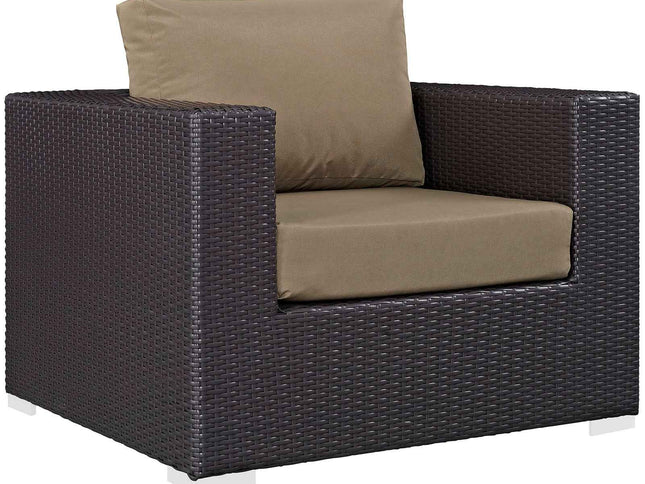 Patio Elegance Outdoor Sectional Set - 10-Piece Convene Lounge Set by Modway