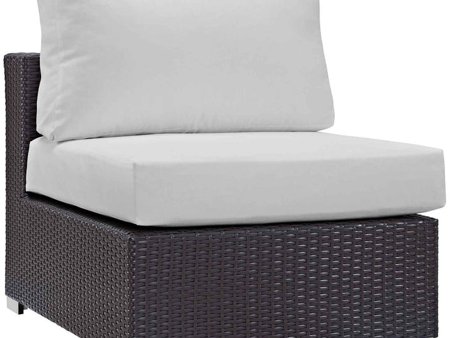 Patio Elegance Outdoor Sectional Set - 10-Piece Convene Lounge Set by Modway