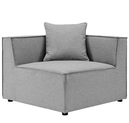 Patio Elegance Sectional Sofa - Saybrook 8-Piece Outdoor Upholstered Sofa by Modway