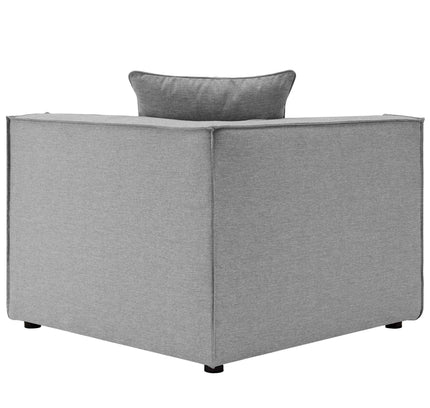 Patio Elegance Sectional Sofa - Saybrook 8-Piece Outdoor Upholstered Sofa by Modway