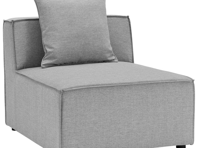 Patio Elegance Sectional Sofa - Saybrook 8-Piece Outdoor Upholstered Sofa by Modway