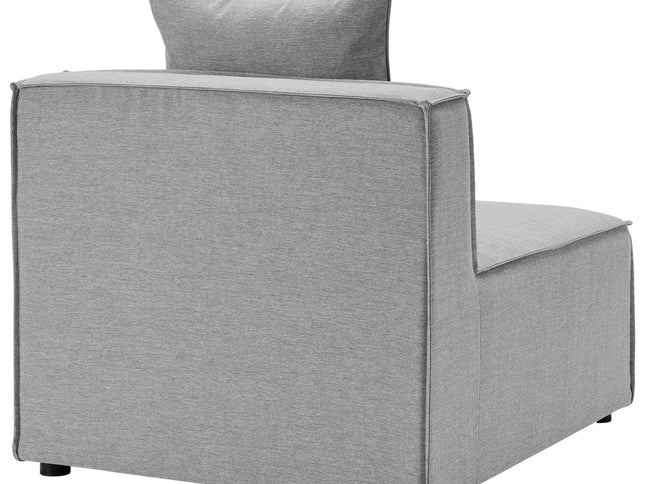 Patio Elegance Sectional Sofa - Saybrook 8-Piece Outdoor Upholstered Sofa by Modway