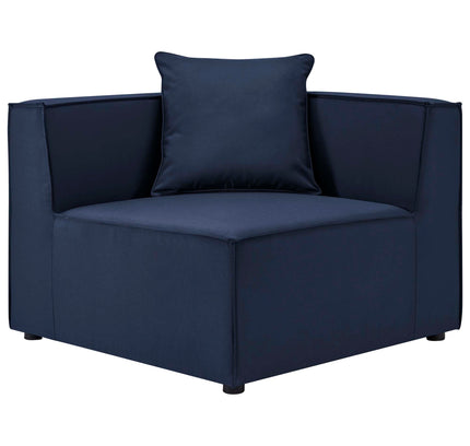 Patio Elegance Sectional Sofa - Saybrook 8-Piece Outdoor Upholstered Sofa by Modway