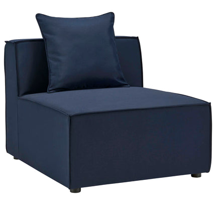 Patio Elegance Sectional Sofa - Saybrook 8-Piece Outdoor Upholstered Sofa by Modway