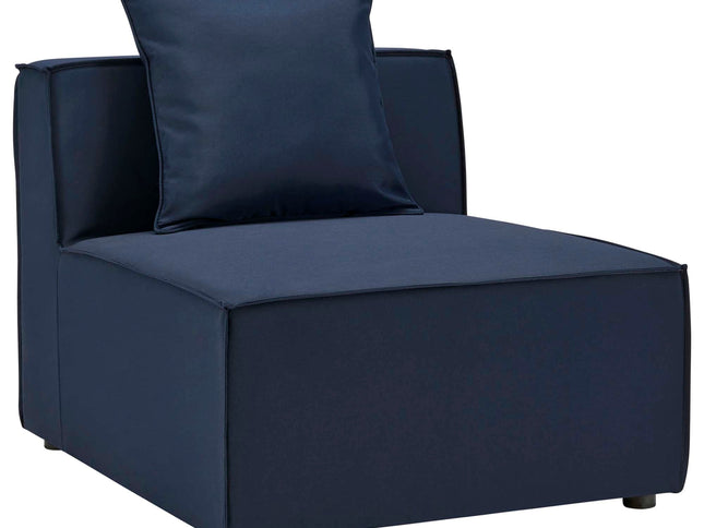 Patio Elegance Sectional Sofa - Saybrook 8-Piece Outdoor Upholstered Sofa by Modway