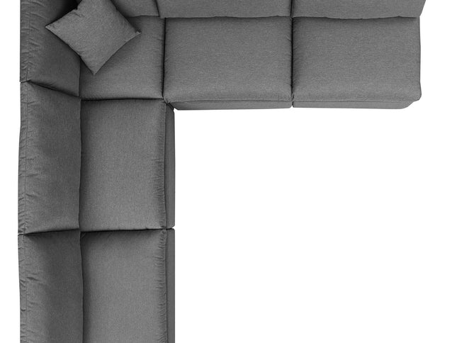 Patio Elegance Outdoor Sectional Sofa Set by Modway – Stylish 5-Piece Furniture for Patios