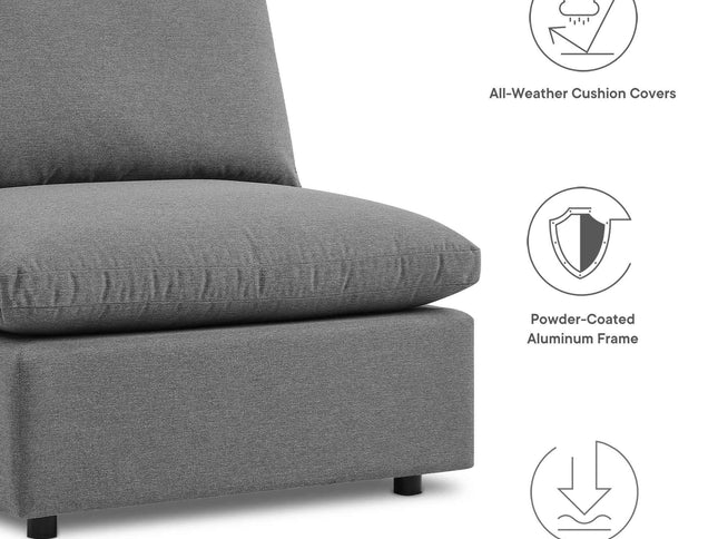 Patio Elegance Outdoor Sectional Sofa Set by Modway – Stylish 5-Piece Furniture for Patios