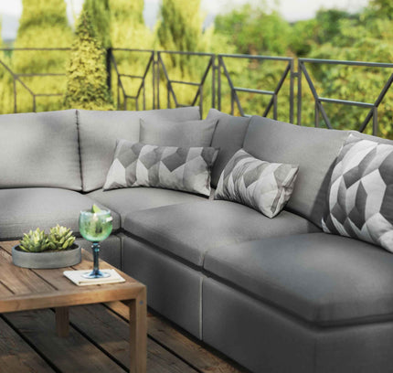 Patio Elegance Outdoor Sectional Sofa Set by Modway – Stylish 5-Piece Furniture for Patios
