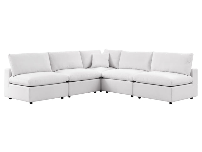 Patio Elegance Outdoor Sectional Sofa Set by Modway – Stylish 5-Piece Furniture for Patios