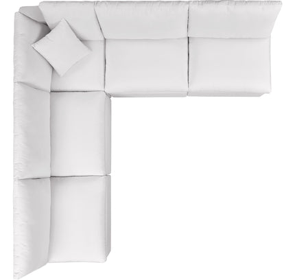 Patio Elegance Outdoor Sectional Sofa Set by Modway – Stylish 5-Piece Furniture for Patios