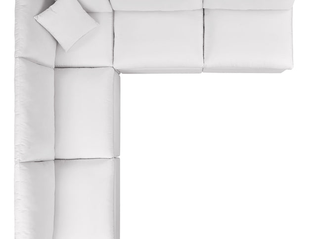 Patio Elegance Outdoor Sectional Sofa Set by Modway – Stylish 5-Piece Furniture for Patios