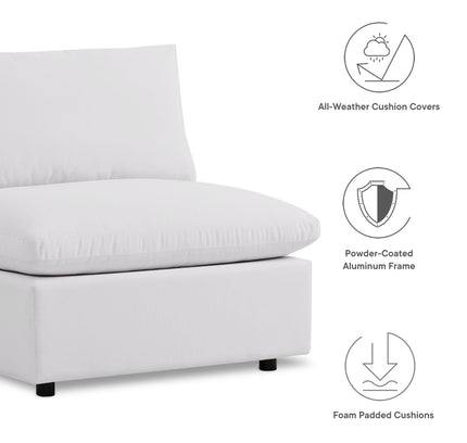 Patio Elegance Outdoor Sectional Sofa Set by Modway – Stylish 5-Piece Furniture for Patios