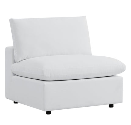 Commix Outdoor Sectional Sofa 5 Piece Sunbrella® White Collection at Patio Elegance