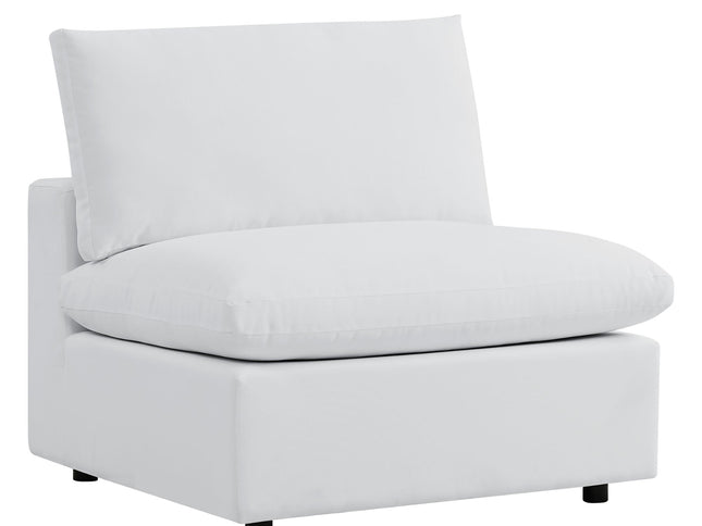 Commix Outdoor Sectional Sofa 5 Piece Sunbrella® White Collection at Patio Elegance