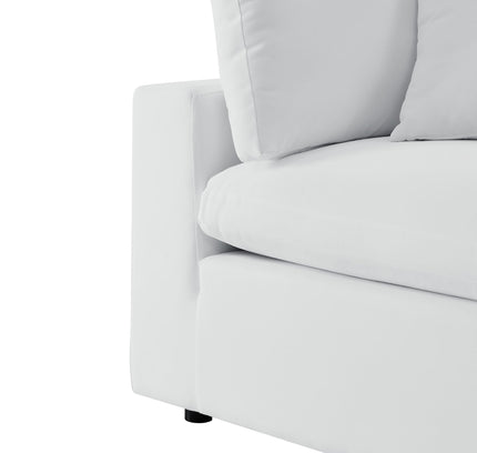 Commix Outdoor Sectional Sofa 5 Piece Sunbrella® White Collection at Patio Elegance