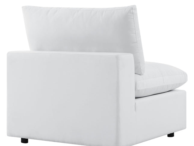 Commix Outdoor Sectional Sofa 5 Piece Sunbrella® White Collection at Patio Elegance