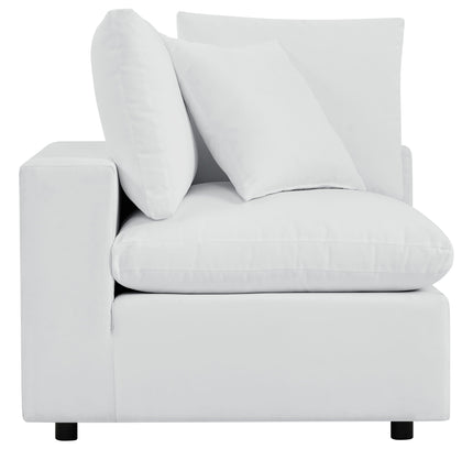 Commix Outdoor Sectional Sofa 5 Piece Sunbrella® White Collection at Patio Elegance