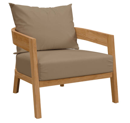 Brisbane Teak Outdoor Patio Set - Stylish 3-Piece Design by Modway